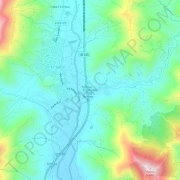 Is Erriolus topographic map, elevation, terrain