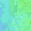 Estero River Heights topographic map, elevation, terrain