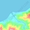 Oelete topographic map, elevation, terrain