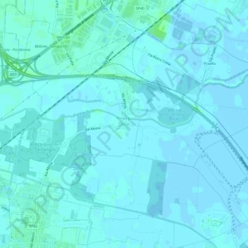 Dese topographic map, elevation, terrain
