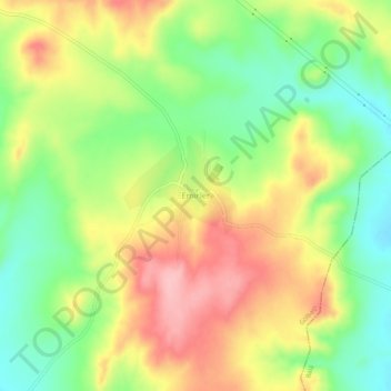 Emirler topographic map, elevation, terrain