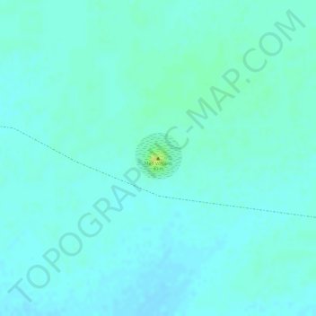 Mud Volcano topographic map, elevation, terrain