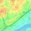 Eddington topographic map, elevation, terrain