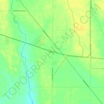 McDonald topographic map, elevation, terrain
