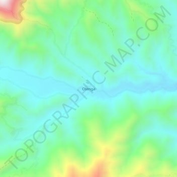 Otenga topographic map, elevation, terrain
