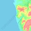Punta Las Peñitas topographic map, elevation, terrain