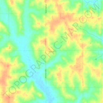 Prussia topographic map, elevation, terrain