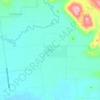 Kibia topographic map, elevation, terrain