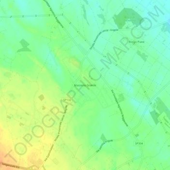 Masseria Grande topographic map, elevation, terrain