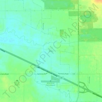 Riley topographic map, elevation, terrain