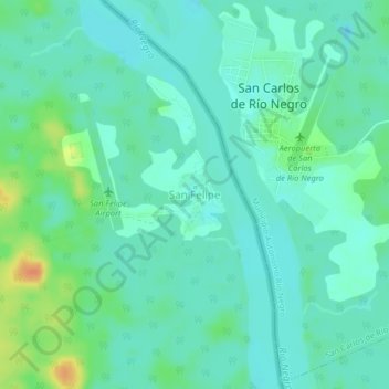 San Felipe topographic map, elevation, terrain