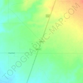 Stanley topographic map, elevation, terrain