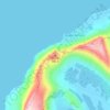 Hornet topographic map, elevation, terrain