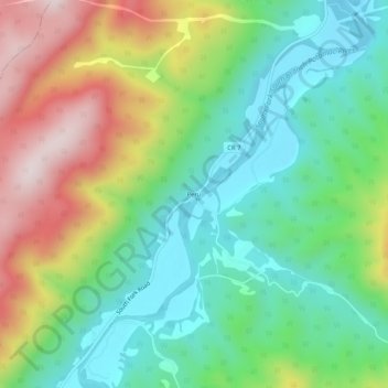 Peru topographic map, elevation, terrain