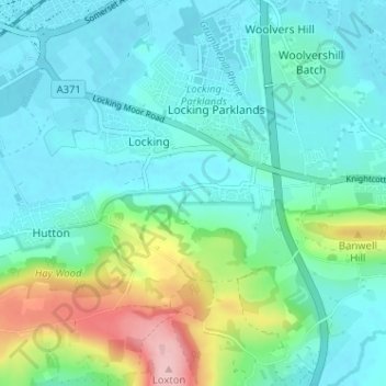 Elborough topographic map, elevation, terrain