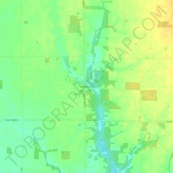 Westland topographic map, elevation, terrain
