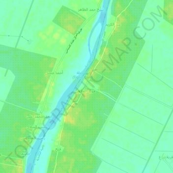 Ahwiz topographic map, elevation, terrain