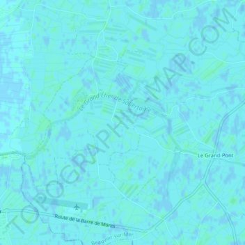 Le Baraud topographic map, elevation, terrain