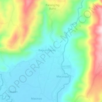 Bagumbayan topographic map, elevation, terrain