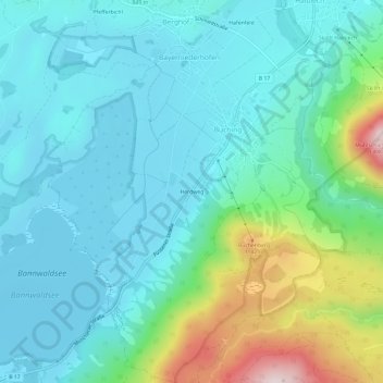 Herdweg topographic map, elevation, terrain