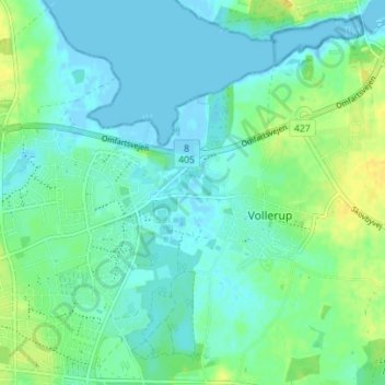 Spang Vade topographic map, elevation, terrain