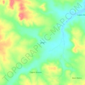 Largo topographic map, elevation, terrain
