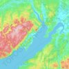 Indian Island topographic map, elevation, terrain