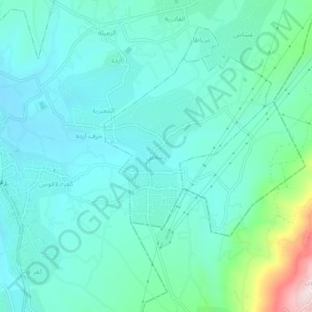Rachaaine topographic map, elevation, terrain