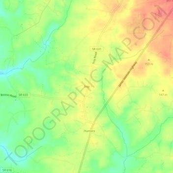 Troy topographic map, elevation, terrain