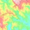 Diamantina topographic map, elevation, terrain