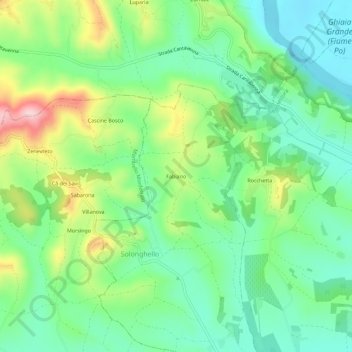 Fabiano topographic map, elevation, terrain