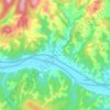 Svodna topographic map, elevation, terrain