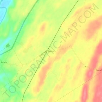 Bigelow topographic map, elevation, terrain