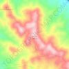 Peñas topographic map, elevation, terrain