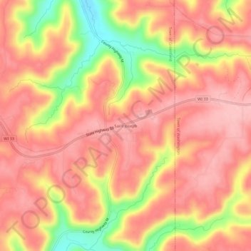 Saint Joseph topographic map, elevation, terrain
