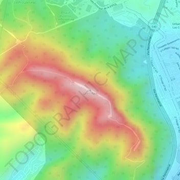 Cerro Azul topographic map, elevation, terrain