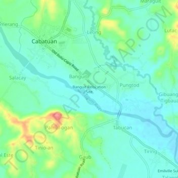 Banguit Relocation Site topographic map, elevation, terrain
