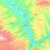 Jianzha topographic map, elevation, terrain