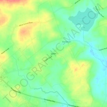 Suplee topographic map, elevation, terrain