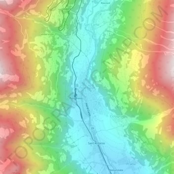 Poschiavo topographic map, elevation, terrain