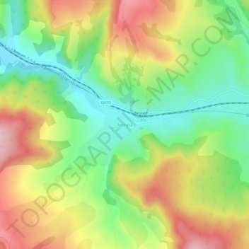 Archita topographic map, elevation, terrain