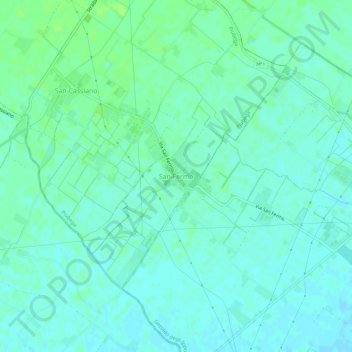 San Fermo topographic map, elevation, terrain