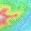 Pic d'Alian topographic map, elevation, terrain