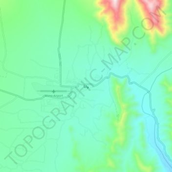 Wana topographic map, elevation, terrain