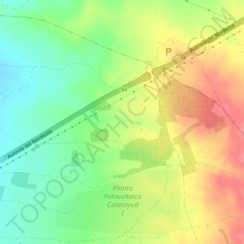 Mirasol topographic map, elevation, terrain