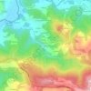Os Pontigos topographic map, elevation, terrain