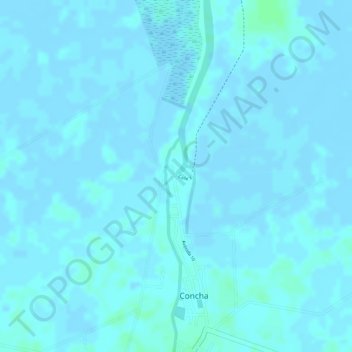 Puerto Concha topographic map, elevation, terrain
