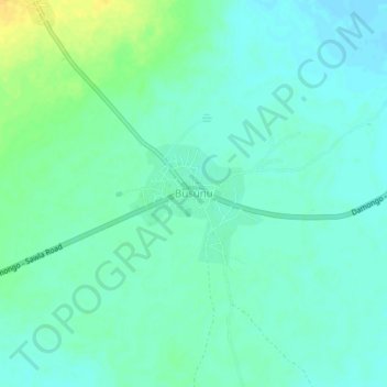 Busunu topographic map, elevation, terrain