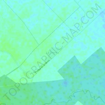 La Treinta topographic map, elevation, terrain