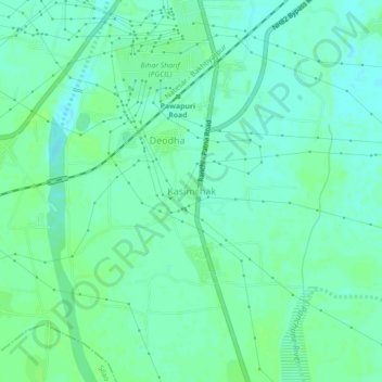 Kasimchak topographic map, elevation, terrain